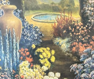 lot 263 image: Garden Realm Framed Print by Robert Atkinson Fox