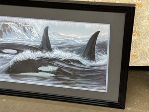 lot 275 image: Framed Shore Patrol Print by Lee Kromschroeder