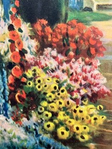 lot 277 image: Vintage Beautiful Framed R. Atkinson Fox Print Garden Retreat
