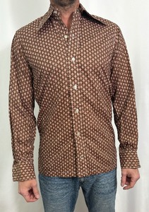 lot 295A image: Vintage One of a Kind Handmade Button Up Long Sleeve Dress Shirt