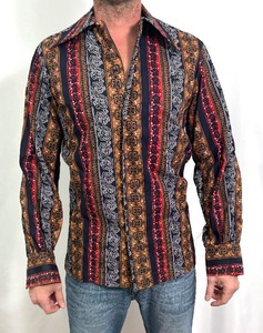 lot 296A image: Vintage One of a Kind Handmade Button Up Long Sleeve Dress Shirt