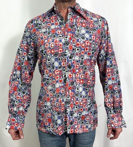 lot 37A image: Awesome One of a Kind Retro Handmade Button Up Shirt