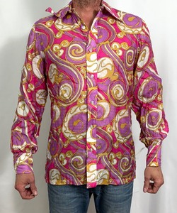 lot 219A image: Bright and Beautiful One of a Kind Handmade Vintage Long Sleeve Shirt