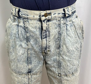 lot 307 image: Awesome Vintage Lee Acid Washed Denim Jeans