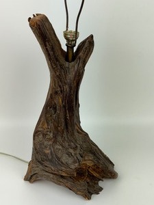 lot 297 image: Vintage Driftwood Table Lamp