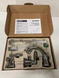 lot 16 image: Brand NewMoen T6620 Brantford 8 In. Widespread 2-Handle High-Arc Bathroom Faucet Trim Kit