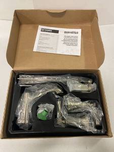 lot 17 image: Brand New Moen T6805BN Dartmoor 8 In Widespread 2 Handle Bathroom Faucet Trim Kit In Brushed Nickel Valve Not Included ($164 Retail Value)