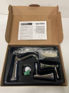 lot 18 image: Brand New MOEN T6405 Belfield 8 in. Widespread 2-Handle Bathroom Faucet in Chrome ($286 Retail Value)
