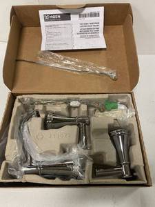 lot 20 image: Brand New MOEN T6405 Belfield 8 in. Widespread 2-Handle Bathroom Faucet in Chrome ($286 Retail Value)