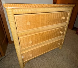 lot 12 image: Nice Wicker World Dresser