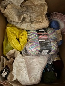 lot 30 image: Lot of Yarn and Knitting Supplies