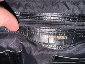 lot 33 image: Vintage Claudio Ferrici Black Bag
