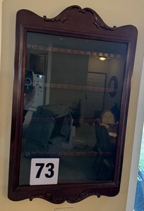 lot 73 image: Collectible Tea Spoon Glass Door Wall Cabinet