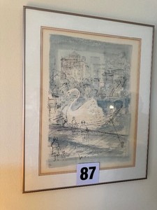 lot 87 image: Amazing Alfred Birdsey Signed Artwork Signed and Numbered