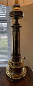lot 90 image: Brass Table Lamp with Shade