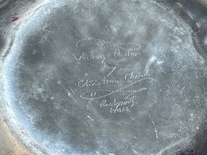 lot 254 image: Signed Pewter Bowl