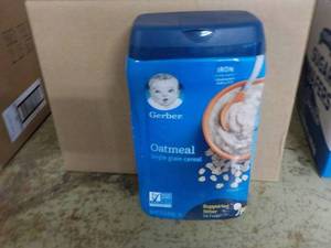 4 x 16 oz Gerber Oatmeal Single Gra...