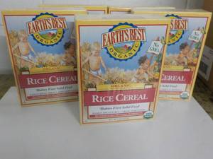 SS 5 x 8 oz boxes Earths Best Rice...