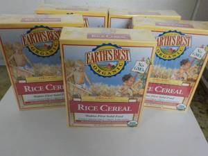 SS 5 x 8 oz boxes Earths Best Rice...