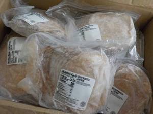 L Box of Frozen 2 oz pkgs Oven Roas...