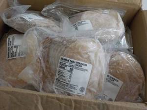 L Box of Frozen 2 oz pkgs Oven Roas...