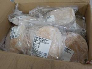 L Box of Frozen 2 oz pkgs Oven Roas...