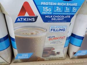 12 x 11 oz Atkins Milk Chocolate De...