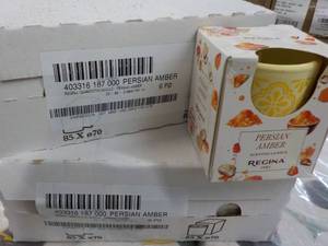 12 Regina Persian Amber Candles...