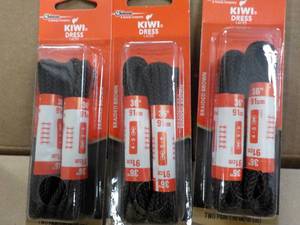 16 x 3 packs Kiwi Dress 36 Shoelac...
