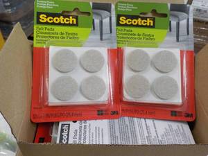 4 x 6 packs Scotch Felt Pads...