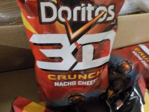 8 Doritos 3D Crunch Nacho Cheese Sn...