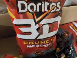 8 Doritos 3D Crunch Nacho Cheese Sn...