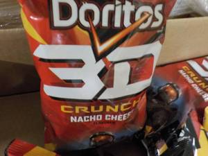 8 Doritos 3D Crunch Nacho Cheese Sn...