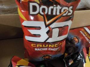 8 Doritos 3D Crunch Nacho Cheese Sn...