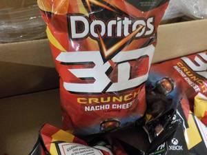 8 Doritos 3D Crunch Nacho Cheese Sn...