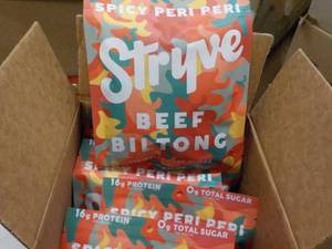 12 x 2.25 oz pkgs Stryve Beef Bilto...