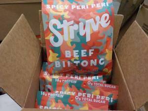 12 x 2.25 oz pkgs Stryve Beef Bilto...