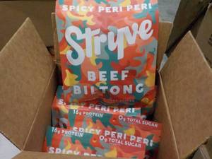 12 x 2.25 oz pkgs Stryve Beef Bilto...
