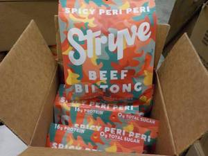 12 x 2.25 oz pkgs Stryve Beef Bilto...