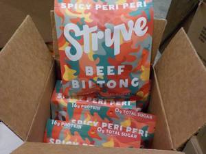 12 x 2.25 oz pkgs Stryve Beef Bilto...