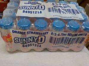24 x 6.75 oz Sunny D Orange Strawbe...