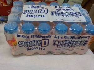 24 x 6.75 oz Sunny D Orange Strawbe...