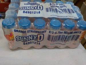 24 x 6.75 oz Sunny D Orange Strawbe...