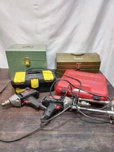 lot 35 image: Collection of Power Tools and Tool Boxes