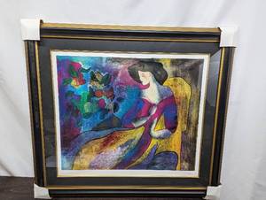 lot 1 image: Framed Annabelle Lithograph By Linda LeKinff