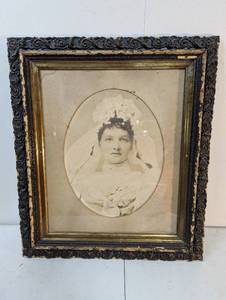 lot 128 image: Framed Bride Portrait