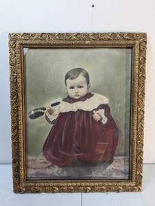 lot 127 image: Framed Baby Portrait