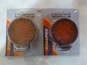 lot 73 image: 2 Road Pro 4 LED StopTurnTail Grommet-Mount Lights