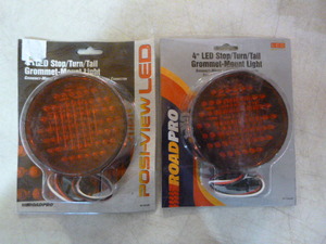 lot 75 image: 2 Road Pro 4 LED StopTurnTail Grommet-Mount Lights
