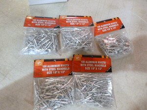 lot 152 image: 5 Packs of PTC Aluminum Rivets